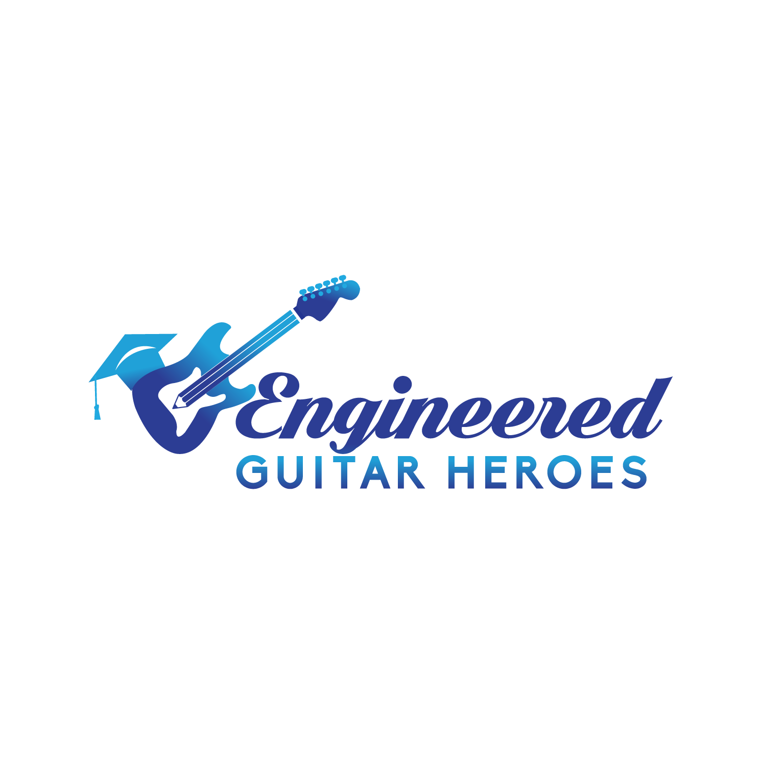 Engineered Guitar Heroes Logo. Tools for mastering your guitar!